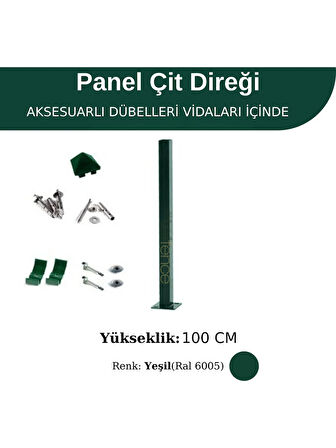 Profil Direk 100 Cm - Çim Çit Direği Panel Çit Direği 2 adet