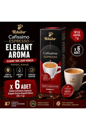 Tchibo Elegant Espresso Kapsül Kahve 10 x 7 g x6 Adet