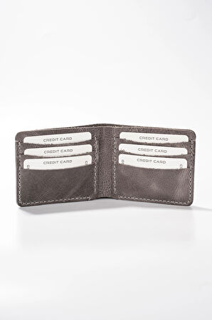 Zeus El Yapımı Hakiki Deri Para Bölmeli Kartlık Unisex Kadın Erkek Cüzdan