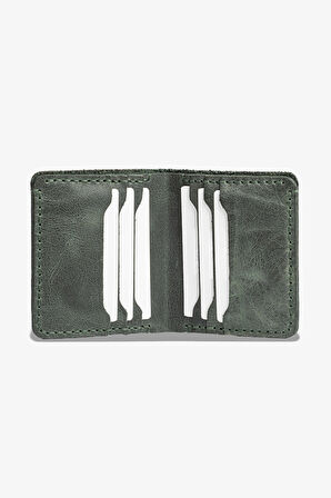 Ares El Yapımı Hakiki Deri Para Bölmeli Kartlık Unisex Kadın Erkek Cüzdan