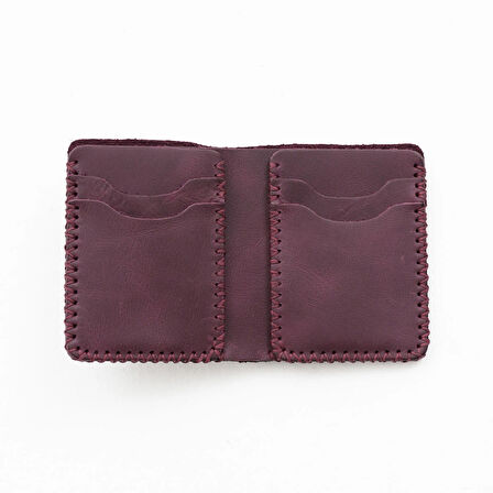 Gaia El Yapımı Hakiki Deri Para Bölmeli Kartlık Unisex Kadın Erkek Cüzdan