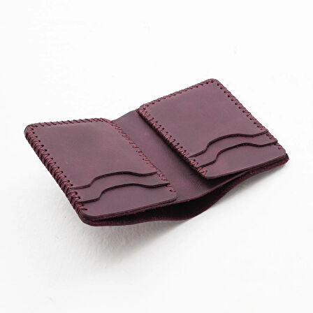 Gaia El Yapımı Hakiki Deri Para Bölmeli Kartlık Unisex Kadın Erkek Cüzdan