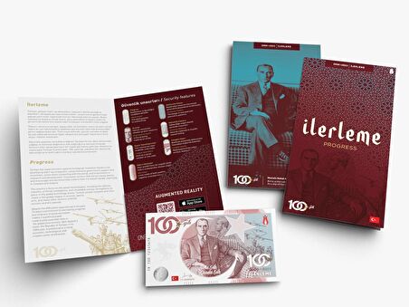 Türkiye Cumhuriyeti'nin 100. Yılı Hatıra Banknot Para Seti
