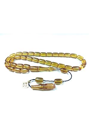 İskeçeli Cemil Usta İşi İmzalı Alman Zar Kehribar Sertifikalı No 3847