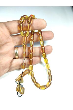 İskeçeli Cemil Usta İşi İmzalı Alman Zar Kehribar Sertifikalı No 3847