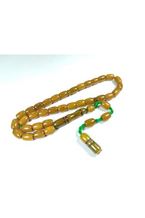 Hayyani Usta İşi İmzalı Mühürlü Sıkma Kehribar Sertifikalı No 3829