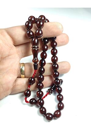 Muhammed Dabbas Usta İmzalı (İmzası Gümüştür) Sıkma Kehribar Sertifikalı 3745