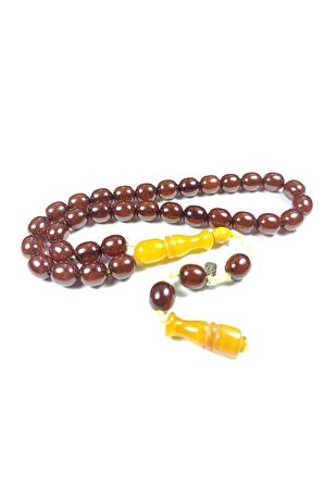 Muhammed Dabbas Usta İmzalı (İmzası Gümüştür) Sıkma Kehribar Sertifikalı 3741