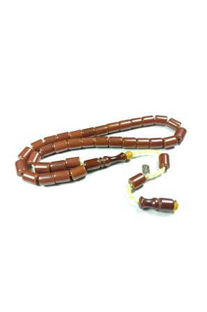 Muhammed Dabbas Usta İmzalı (İmzası Gümüştür) Sıkma Kehribar Sertifikalı 3734