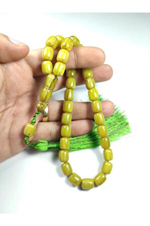 Ebu Zeyn Usta İmzalı Mühürlü Sıkma Kehribar Sertifikalı No 3703