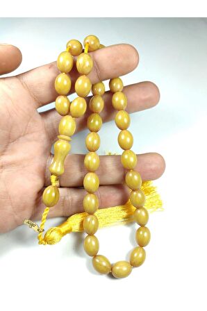 Ebu Zeyn Usta İmzalı Mühürlü Sıkma Kehribar Sertifikalı No 3687