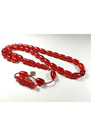 İskeçeli Cemil Usta İşi İmzalı Ateş-i Kehribar Sertifikalı 3627