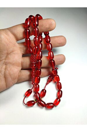 İskeçeli Cemil Usta İşi İmzalı Ateş-i Kehribar Sertifikalı 3627