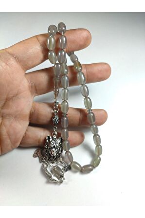 Alman Gümüş Püskül Kombinli 0.6 Delim Sıkma Kehribar Sertifikalı 3647