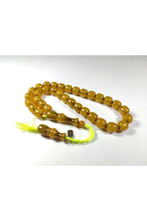 Muhammed Dabbas Usta İşi (İmzası Gümüştür) İmzalı Sıkma Kehribar Sertifikalı 3600