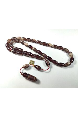 Hakan Kaya Usta İşi İmzalı İnci Siyahı Sıkma Kehribar Sertifikalı 3560