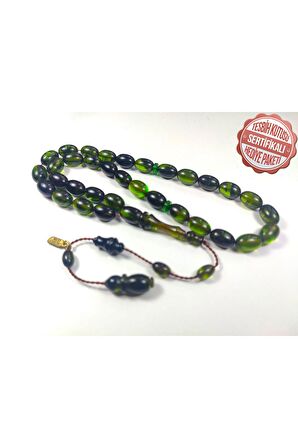 Mesut Elma Usta İşi İmzalı Mühürlü Sıkma Kehribar Sertifikalı 3412