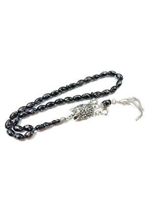 Kurt Başlı Alman Gümüş Püskül Kombinli 925 Ayar Gümüş Çakım Yusur (DENİZ MERCANI) Sertifikalı