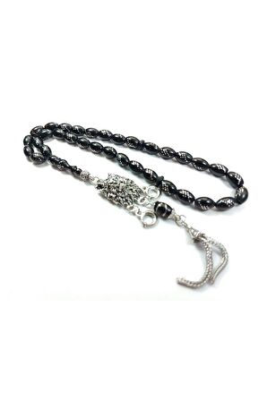 Kurt Başlı Alman Gümüş Püskül Kombinli 925 Ayar Gümüş Çakım Yusur (DENİZ MERCANI) Sertifikalı