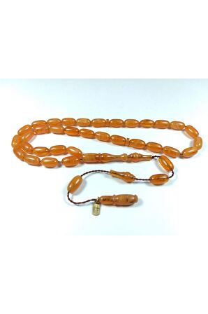 Ayhan Turan Usta Işi Imzalı 0.6 Mm Şeffaf Delim Sıkma Kehribar Sertifikalı No 3262