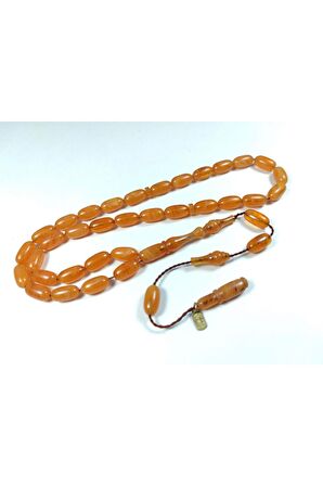 Ayhan Turan Usta Işi Imzalı 0.6 Mm Şeffaf Delim Sıkma Kehribar Sertifikalı No 3262