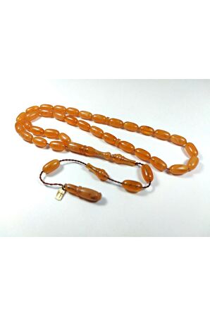 Ayhan Turan Usta Işi Imzalı 0.6 Mm Şeffaf Delim Sıkma Kehribar Sertifikalı No 3262