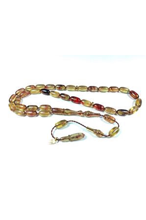 Ayhan Turan Usta Işi Imzalı 0.6 Mm Şeffaf Delim Sıkma Kehribar Sertifikalı No 3247