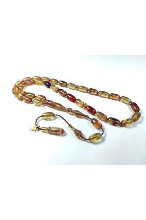 Ayhan Turan Usta Işi Imzalı 0.6 Mm Şeffaf Delim Sıkma Kehribar Sertifikalı No 3247