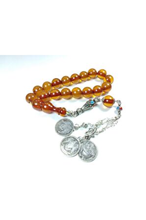 3 Dallı Alman Gümüş Püskül Kombinli Maskot Sıkma Kehribar Sertifikalı 3127