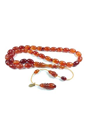 Junaid Hasan Usta Işi Imzalı Mühürlü Sıkma Kehribar Sertifikalı