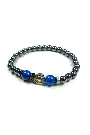 Hematit ve Doğal Taş Kombinli Bileklik Model No:457