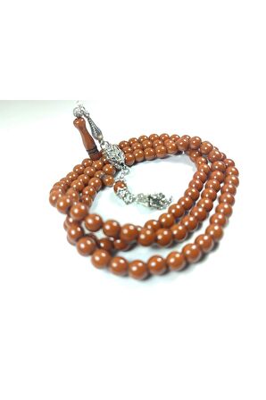 Kurt Başlı Alman Gümüş Püskül Kombinli Sıkma Kehribar No 2767