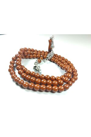 Kurt Başlı Alman Gümüş Püskül Kombinli Sıkma Kehribar No 2767