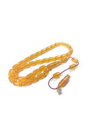 Muhammed Tacir Usta Işi Imzalı Mühürlü Sertifikalı Zar Kehribar