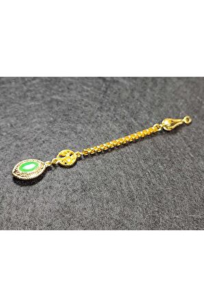 Usta Işçilikli Gümüş Kaplama Tesbih Püskülü