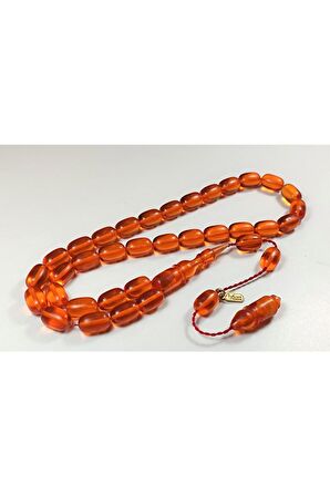 Ayhan Turan Usta Işi Imzalı Sertifikalı Blok Zar Kehribar