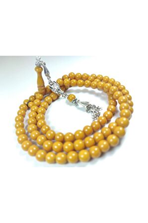 Kurt Başlı Alman Gümüş Püskül Kombinli Sıkma Kehribar Sertifikalı