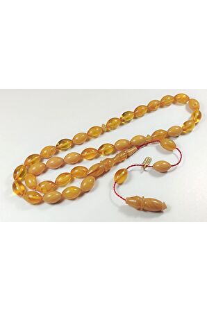 Ayhan Turan Işi Imzalı Sertifikalı Rengin Zirvesi Bir Sıkma Kehribar