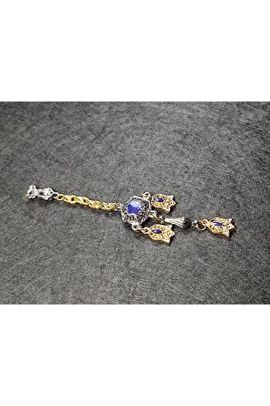 Usta Işçilikli Gümüş Kaplama Tesbih Püskülü