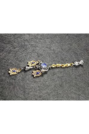 Usta Işçilikli Gümüş Kaplama Tesbih Püskülü