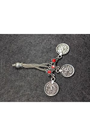 Usta Işçilikli Gümüş Kaplama Tesbih Püskülü