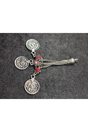 Usta Işçilikli Gümüş Kaplama Tesbih Püskülü