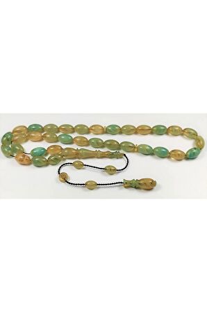 Mehmet Sancaktar Usta Işi Imzalı Sertifikalı Oturtmalı Imame Sıkma Kehribar