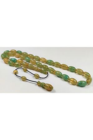 Mehmet Sancaktar Usta Işi Imzalı Sertifikalı Oturtmalı Imame Sıkma Kehribar