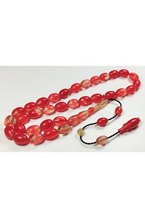 Bünyamin Barlak Usta Işi Imzalı Sertifikalı Oturtmalı Imame Ateş Kehribar