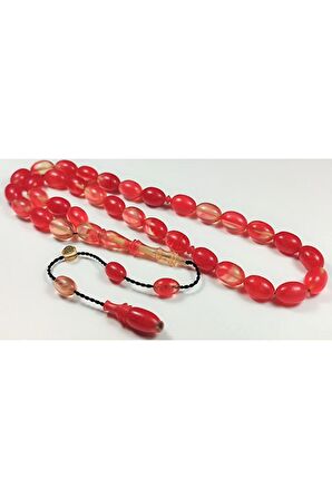 Bünyamin Barlak Usta Işi Imzalı Sertifikalı Oturtmalı Imame Ateş Kehribar