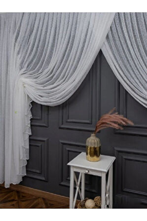 Farbateks Dikim Karlı Yeni Moda Tül Kruvaze Tiyatro Yanki Tül Perde