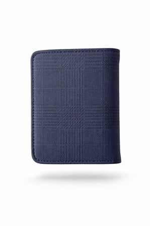 Premium Şık Tasarım Lüks Özel Seri Dikey Ekose Desenli Cüzdan Kemer Tesbih ve Kartlık Seti