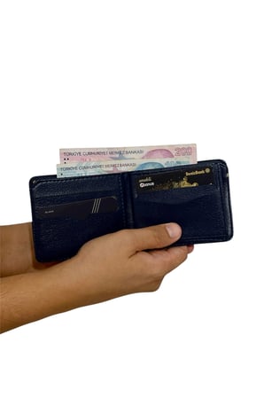 Premium Serisi Lüks Deri Classic Crazy Deri Cüzdan Kartlık Kemer Ve Saat Seti