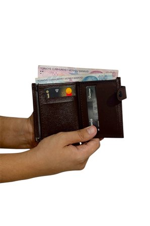Özel Tasarım Lüks Deri Patlı Dikey Premium Serisi Cüzdan Kartlık Bileklik Ve Kemer Seti